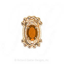 GS515 CIT - 14 Karat Gold Citrine Slide 